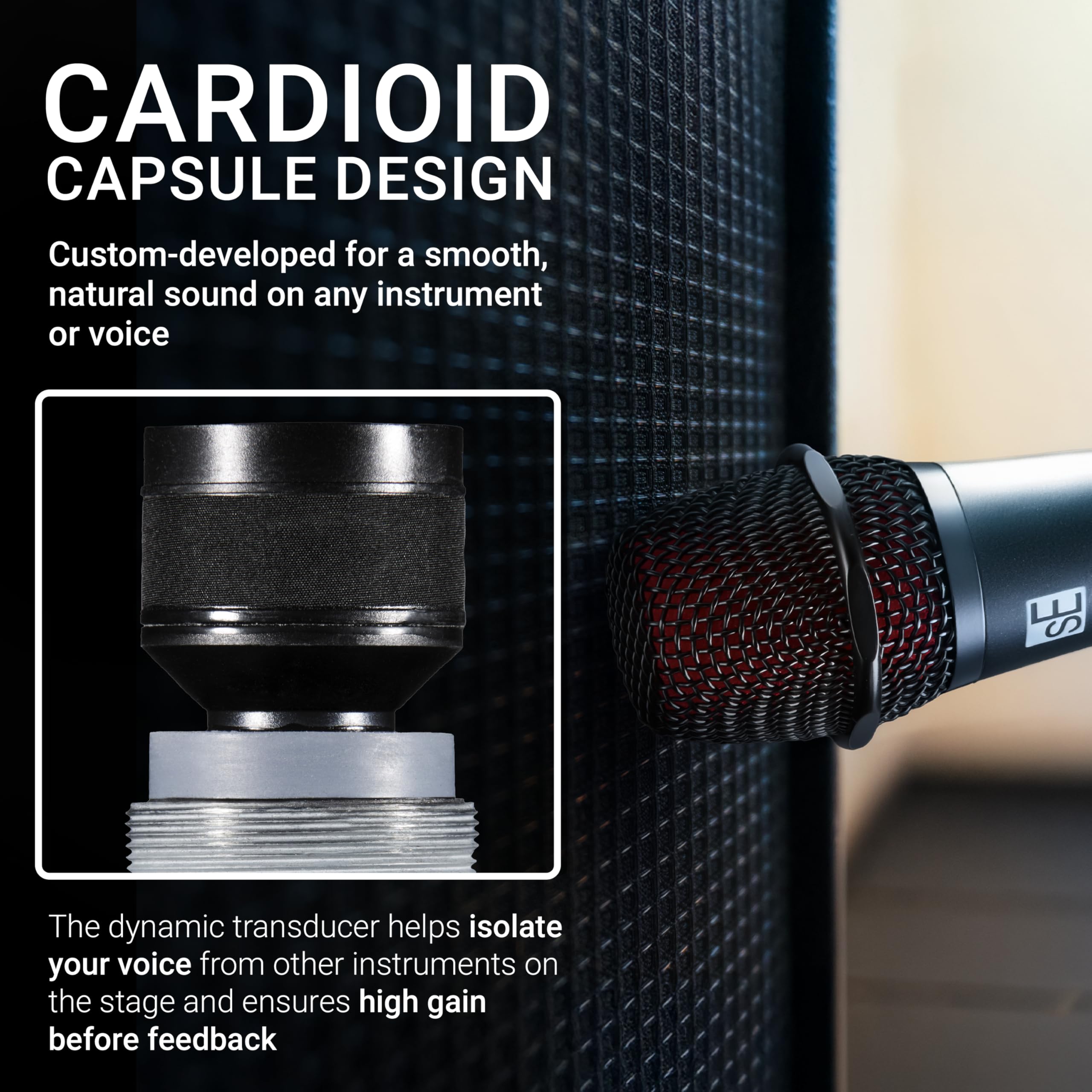 Amazon.com: SE ELECTRONICS V3 Dynamic Microphone for Singing